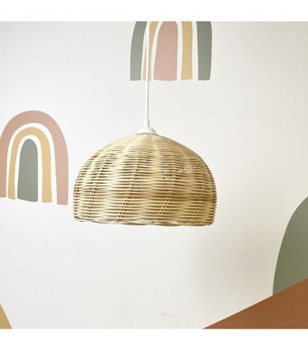 Belli Tekli Beyaz Ledli Modern Plastik Salon Avize