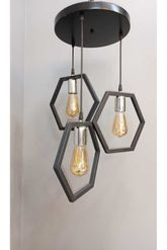Woodhub Tekli Kahverengi Rattan Rustik Bambu Salon-Oturma Odası Avize