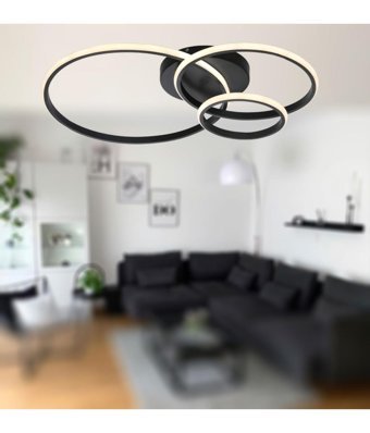 Teknotrust Tekli Gri Silindir Modern Kumaş Salon-Oturma Odası Avize