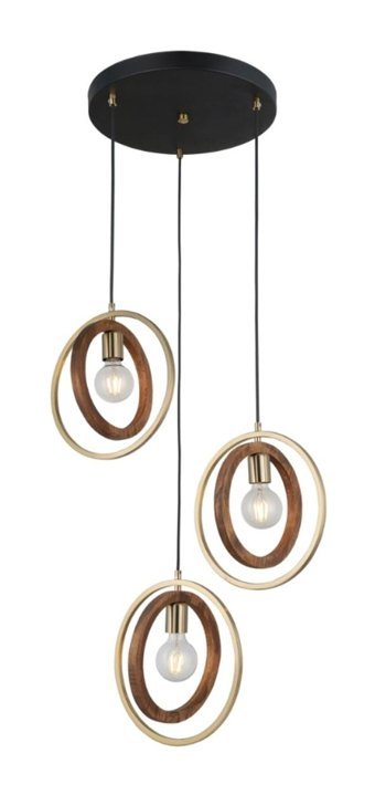 Voxlamp Lighting Solutions 2'li Siyah Ledli Modern Alüminyum Mutfak Avize