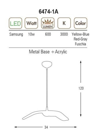 Lights 6'lı Siyah Modern Lazer Kesim Salon-Oturma Odası Avize