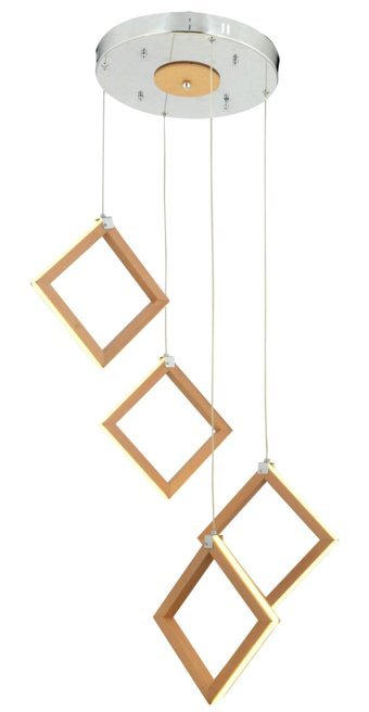 Tt Aydınlatma Tt308-By Tekli Beyaz Ledli Modern Alüminyum Salon-Oturma Odası Avize