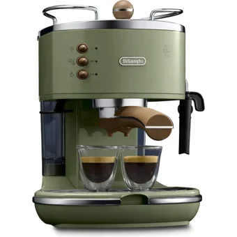 Delonghi ECOV 311.GR Icona 1100 W Paslanmaz Çelik Tezgah Üstü Kapsülsüz Manuel Espresso Makinesi Yeşil