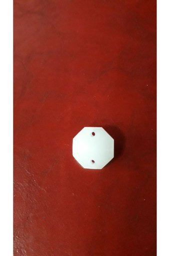 Ada Avize Octagon Tekli Beyaz Cam Salon-Oturma Odası Avize