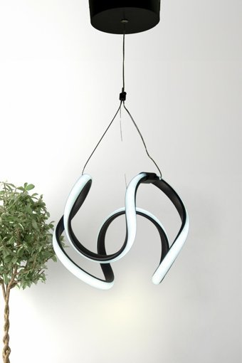 Sanctum Elegans Tekli Siyah Sarkıt Modern Alüminyum Antre-Hol Avize