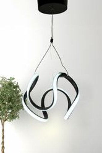 Sanctum Elegans Tekli Siyah Sarkıt Modern Alüminyum Antre-Hol Avize