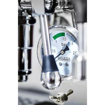 Bellezza Valentina Leva 2000 W Paslanmaz Çelik Tezgah Üstü Kapsülsüz Manuel Espresso Makinesi Inox
