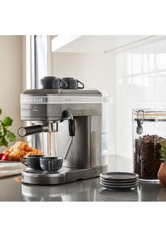Kitchenaid 5KES6503EMS Artisan Proline 1470 W Paslanmaz Çelik Tezgah Üstü Kapsülsüz Yarı Otomatik Espresso Makinesi Gümüş