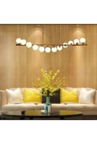 Apliqa Brampton 4'lü Altın Ledli Modern Metal Salon-Oturma Odası Avize