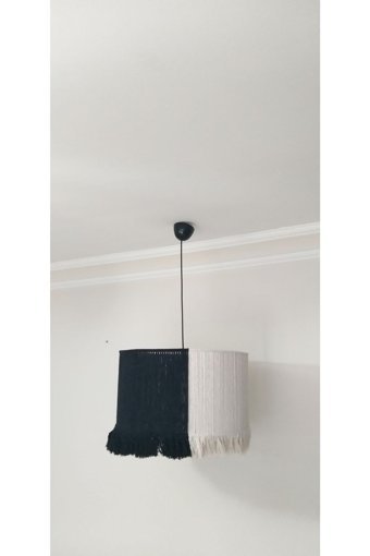 Cici Odam Yelkenli Kuşlar Tekli Çok Renkli Sarkıt Modern Kumaş Bebek-Çocuk Odası Avize