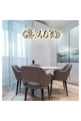 Özcan Aydınlatma 3436-1A-03 Ponni Tekli Sarı Sarkıt Modern Cam Salon-Oturma Odası Avize