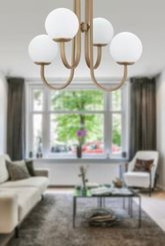 Apliqa Jarry 3'lü Metalik Metal Modern Metal Salon-Oturma Odası Avize