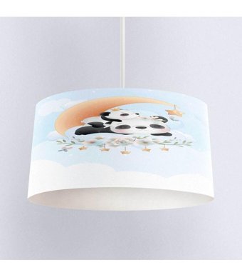 3D Else Halı Ay Dede Tekli Beyaz Sarkıt Modern Plastik Bebek-Çocuk Odası Avize