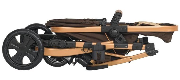 Mamma Goldie Katlanabilir Travel Sistem Bebek Arabası Kahverengi