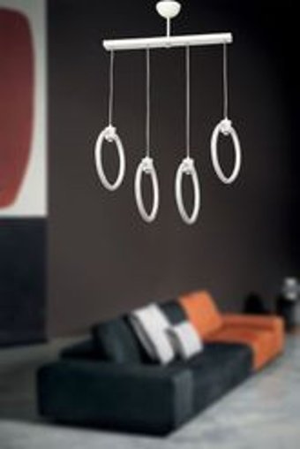 Uçar 3'lü Beyaz Krom Modern Krom Salon-Oturma Odası Avize