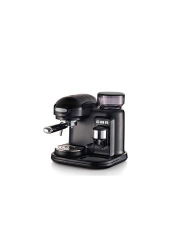 Ariete 1318 Moderna 1000 W Paslanmaz Çelik Tezgah Üstü Kapsülsüz Öğütücülü Yarı Otomatik Espresso Makinesi Siyah