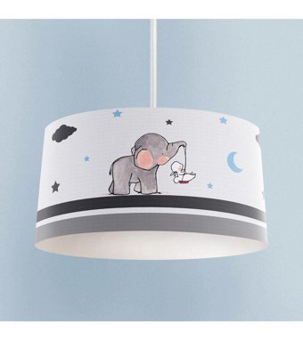 Bambaşka Moda Bmav-1015 Tekli Çok Renkli Pasta Modern Kumaş Bebek-Çocuk Odası Avize