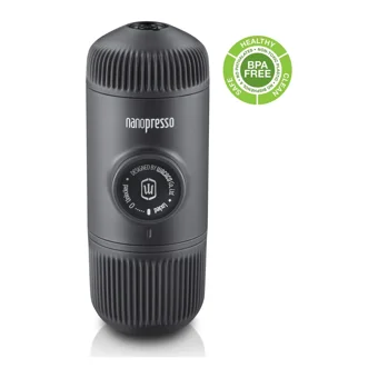 Wacaco Nanopresso Tezgah Üstü Kapsülsüz Taşınabilir Mini Manuel Espresso Makinesi Siyah
