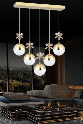 Home Tekli Siyah Metal Modern Alüminyum Bebek-Çocuk Odası Avize
