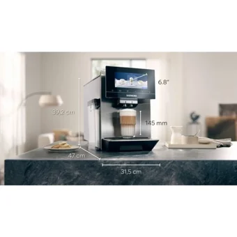 Siemens TQ905R03 EQ.900 1500 W Paslanmaz Çelik Tezgah Üstü Kapsülsüz Öğütücülü Tam Otomatik Espresso Makinesi Inox