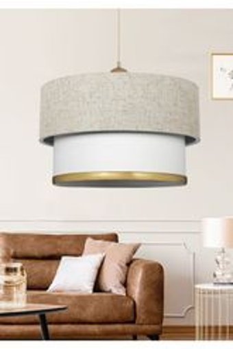 Heedwood Design 2'li Kahverengi Halat Rustik Ahşap Antre-Hol Avize