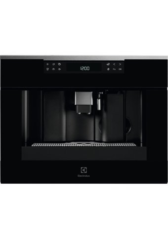 Electrolux KBC65X 1350 W Paslanmaz Çelik Ankastre Kapsülsüz Öğütücülü Yarı Otomatik Espresso Makinesi Siyah