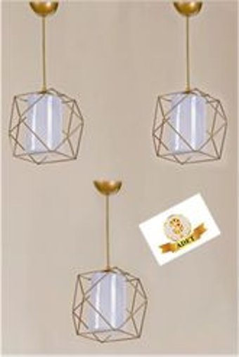 Bamyum Champion 3'lü Siyah Metal Modern Metal Salon-Oturma Odası Avize