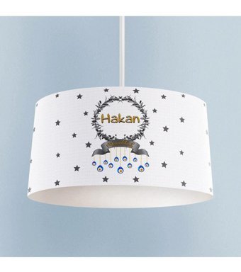 Luxshome Tekli Beyaz Kumandalı Ledli Modern Metal Salon-Oturma Odası Avize
