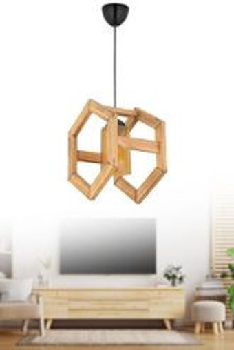 Bby Home & Desıgn Diya Tekli Beyaz Sarkıt Modern Metal Salon-Oturma Odası Avize