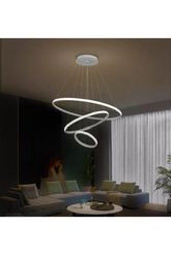 Poplinhome 1232 Tekli Kırmızı Makrome Bohem Çelik Salon-Oturma Odası Avize
