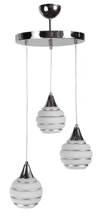 Eyshop Tekli Beyaz Ledli Modern Alüminyum Salon-Oturma Odası Avize