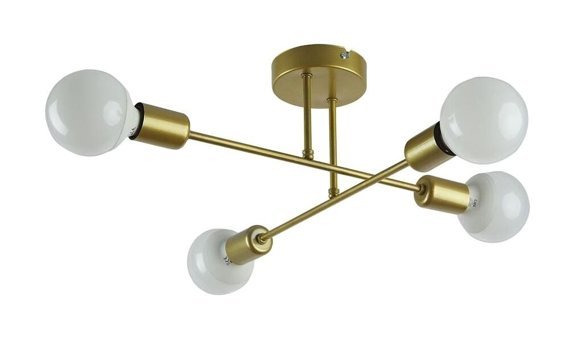 Luna Lighting 4113-3A Fona 3'lü Altın Ledli Modern Metal Salon-Oturma Odası Avize