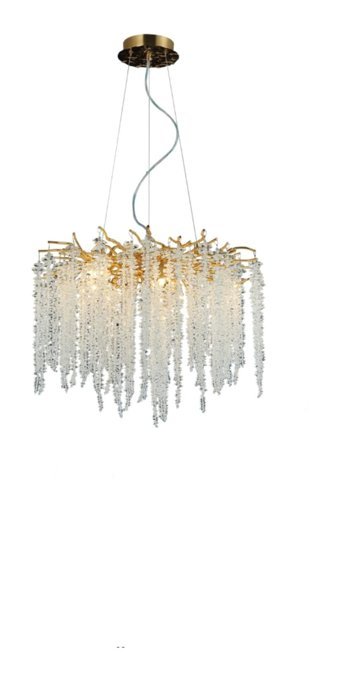 Voxlamp Lighting Solutions 5'li Siyah Sarkıt Klasik Alüminyum Salon-Oturma Odası Avize