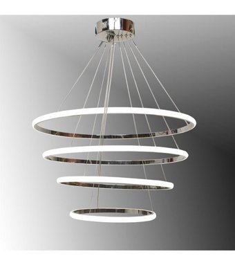 Tekfa Tekli Altın Sarkıt Modern Cam Salon-Oturma Odası Avize