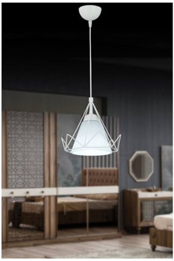Tt Aydınlatma Tt035-4-By 4'lü Beyaz Ledli Modern Alüminyum Salon-Oturma Odası Avize