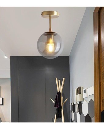 Bozyaka Aydınlatma Hera Tekli Bej Hasır Modern Hasır Salon-Oturma Odası Avize