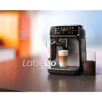 Philips EP4346/70 1500 W Paslanmaz Çelik Tezgah Üstü Kapsülsüz Öğütücülü Yarı Otomatik Espresso Makinesi Siyah
