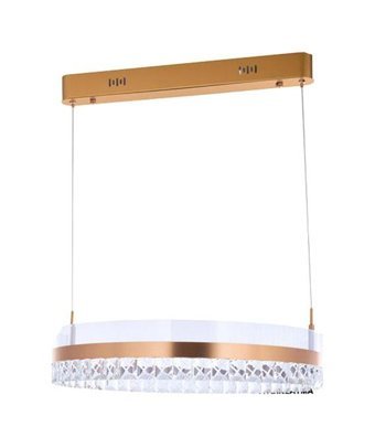 Vk Home Aydınlatma Eksen Tekli Beyaz Kristal Taşlı Modern Metal Antre-Hol Avize