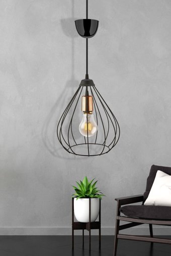 Hilalsan 7724G 4'lü Altın Metal Modern Alüminyum Salon-Oturma Odası Avize