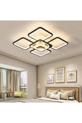 Ransom Galaksi Tekli Siyah Ledli Modern Alüminyum Salon-Oturma Odası Avize