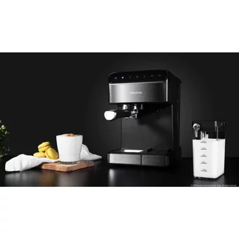 Cecotec Power Instant-Ccino Touch Serisi 1350 W Tezgah Üstü Kapsülsüz Yarı Otomatik Espresso Makinesi Siyah