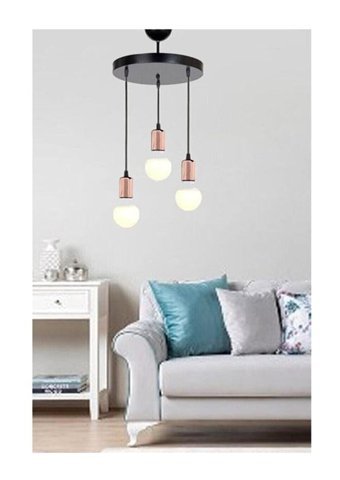 Elektroyou Lotus Tekli Beyaz Plafonyer Modern Alüminyum Salon-Oturma Odası Avize