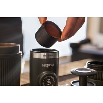 Wacaco Barista Kit Kapsülsüz Taşınabilir Mini Manuel Espresso Makinesi Siyah