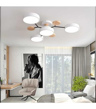 Rmdshop Tekli Bej Makrome Bohem Hasır Salon-Oturma Odası Avize