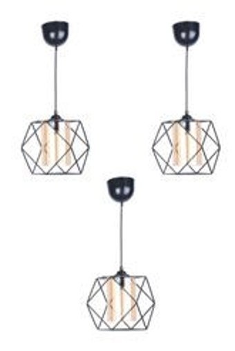 Bby Home & Desıgn Adnosa Tekli Siyah Küre Modern Metal Salon-Oturma Odası Avize