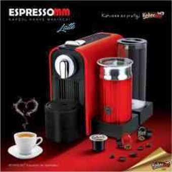 Espressomm 1200 W Tezgah Üstü Kapsüllü Yarı Otomatik Espresso Makinesi Siyah