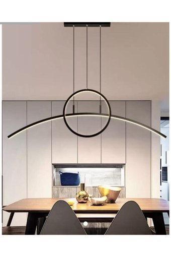 Luna Lighting 4461-18-01 Tekli Beyaz Hasır Rustik Bambu Salon-Oturma Odası Avize