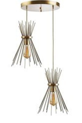 Navemu Kt9120100 Tekli Lacivert Sarkıt Modern Kumaş Salon-Oturma Odası Avize