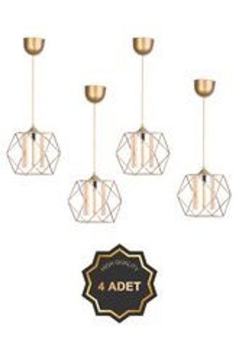 Tasarı Sanatı Tekli Ekru Ahşap Modern Ahşap Salon-Oturma Odası Avize