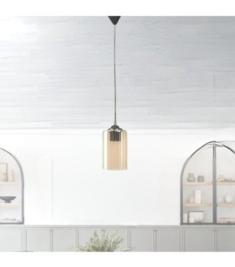 Perateknoloji 4'lü Siyah Ledli Modern Alüminyum Salon-Oturma Odası Avize
